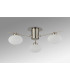 Addie Flush Ceiling 3 Globe Light G9 Satin Nickel/Opal Glass-8