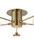 Addie Flush Ceiling 5 Globe Light G9 Antique Brass/Opal Glass-5