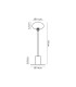 Addie Table Lamp 1 Globe Light G9 Antique Brass/Opal Glass-3