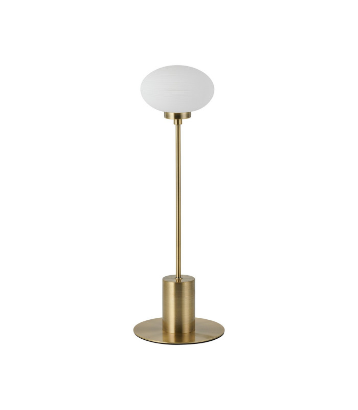 Addie Table Lamp 1 Globe Light G9 Antique Brass/Opal Glass-4