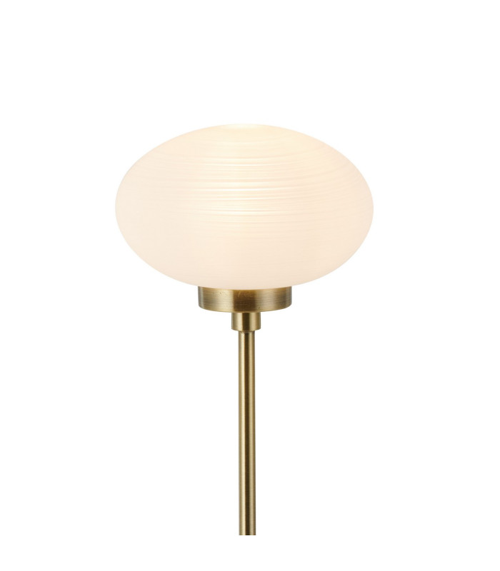 Addie Table Lamp 1 Globe Light G9 Antique Brass/Opal Glass-6