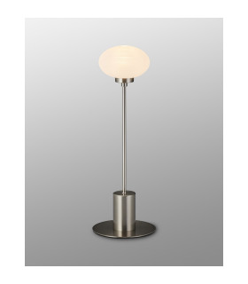 Addie Table Lamp 1 Globe Light G9 Satin Nickel/Opal Glass-2