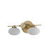 Addie Wall Lamp 2 Globe Light G9 Antique Brass/Opal Glass-4