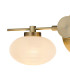 Addie Wall Lamp 2 Globe Light G9 Antique Brass/Opal Glass-7