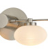 Addie Wall Lamp 2 Globe Light G9 Satin Nickel/Opal Glass-6