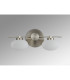 Addie Wall Lamp 2 Globe Light G9 Satin Nickel/Opal Glass-11
