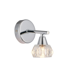 Ardice Wall Light G9 Polished Chrome/Clear Glass-1