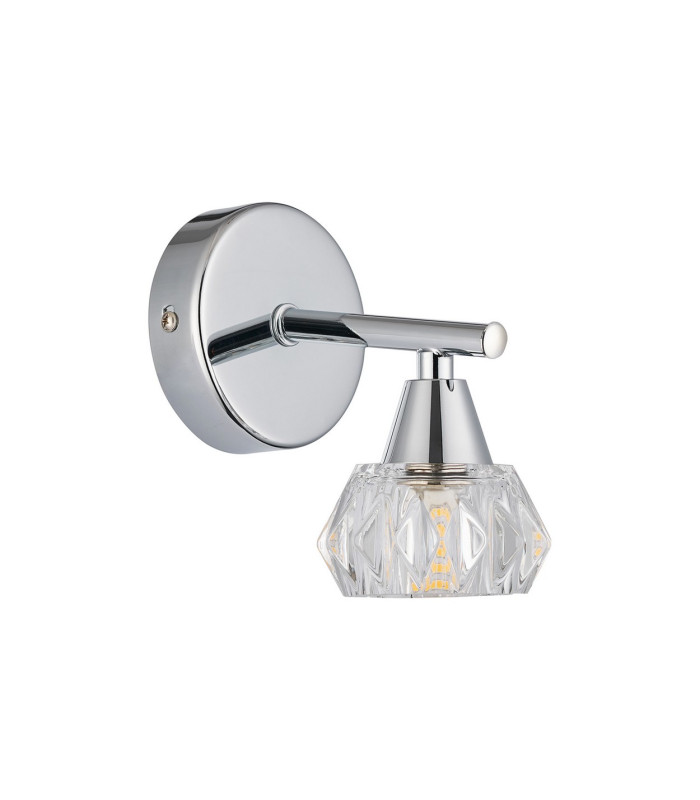Ardice Wall Light G9 Polished Chrome/Clear Glass-4