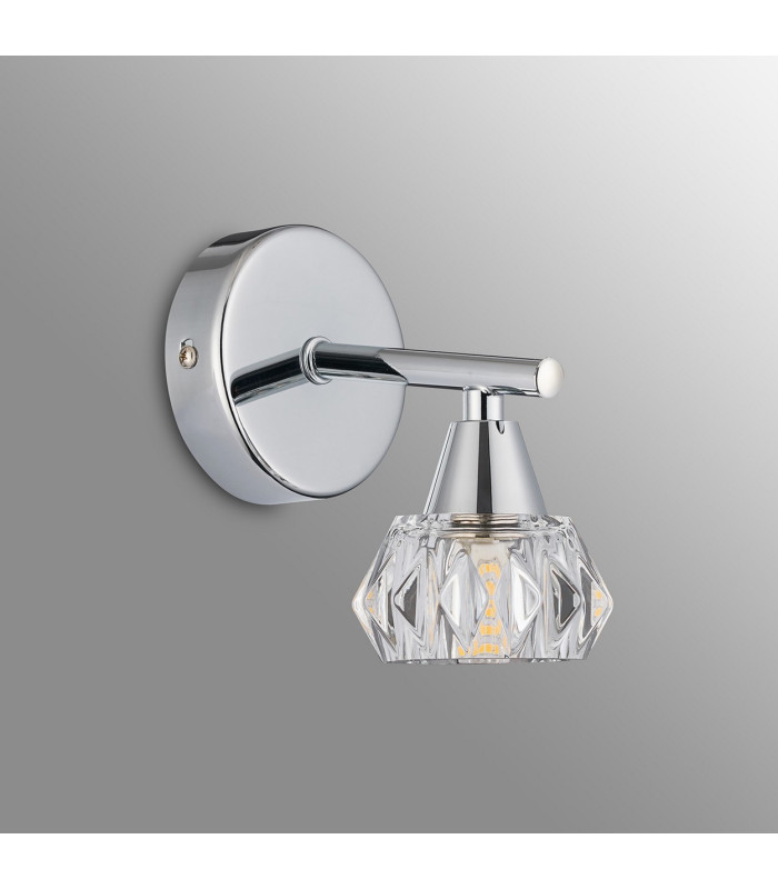 Ardice Wall Light G9 Polished Chrome/Clear Glass-8