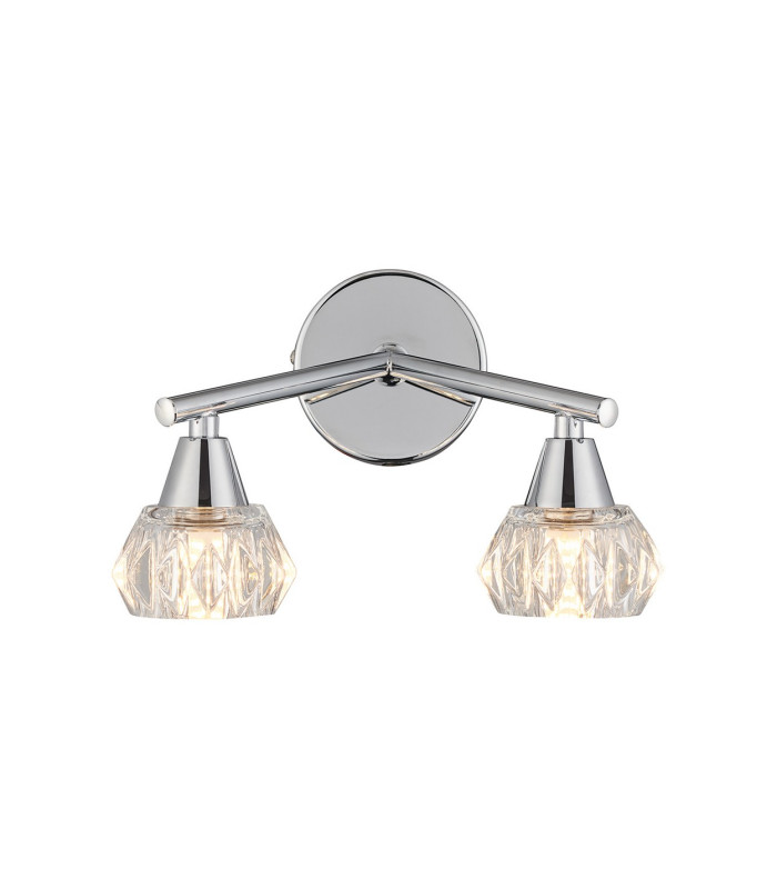 Ardice Wall Light 2 Light G9 Polished Chrome/Clear Glass-1