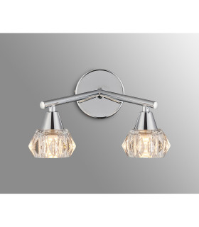 Ardice Wall Light 2 Light G9 Polished Chrome/Clear Glass-2