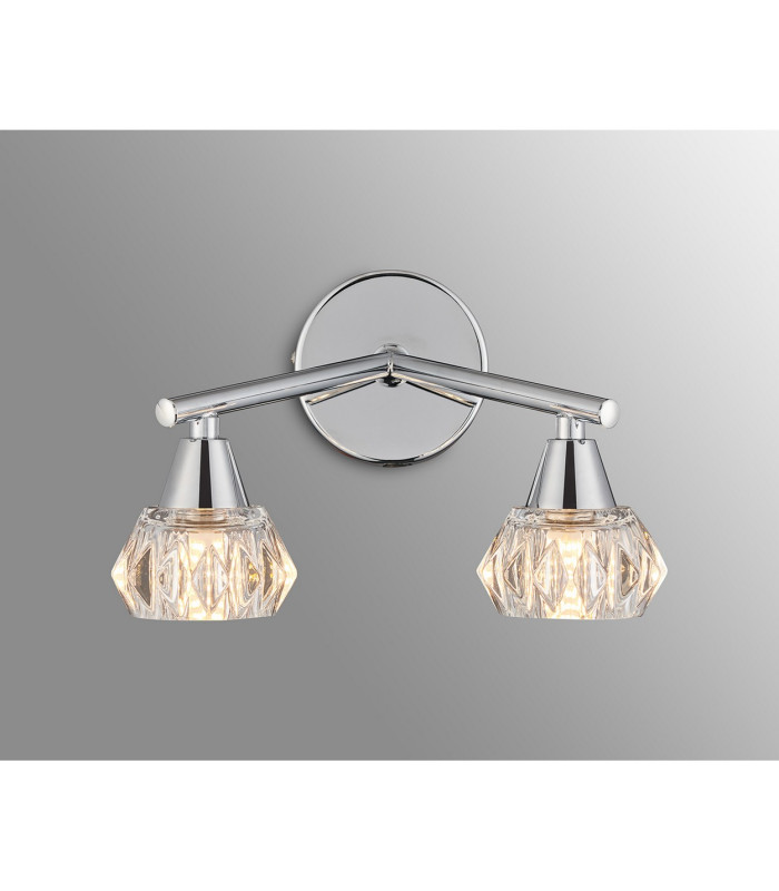 Ardice Wall Light 2 Light G9 Polished Chrome/Clear Glass-2