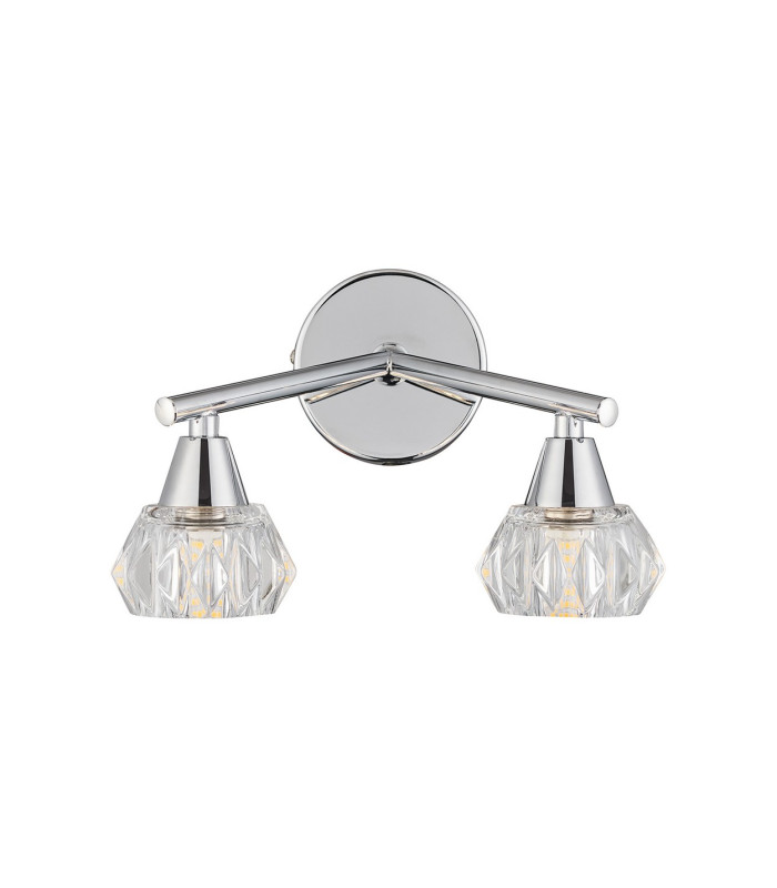 Ardice Wall Light 2 Light G9 Polished Chrome/Clear Glass-4