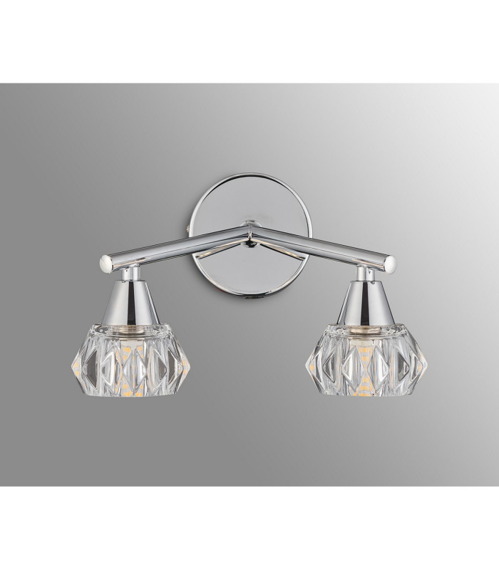 Ardice Wall Light 2 Light G9 Polished Chrome/Clear Glass-8