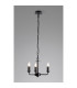 Banyan 35cm 3 Light Multi Arm Pendant Without Shade 1.5m Chain E14 Matt Black-2
