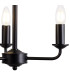 Banyan 35cm 3 Light Multi Arm Pendant Without Shade 1.5m Chain E14 Matt Black-8