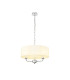 Banyan 3 Light Multi Arm Pendant With 45cm x 15cm Organza Shade Polished Chrome/Cream-1