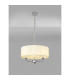 Banyan 3 Light Multi Arm Pendant With 45cm x 15cm Organza Shade Polished Chrome/Cream-2