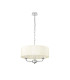 Banyan 3 Light Multi Arm Pendant With 45cm x 15cm Organza Shade Polished Chrome/Cream-4