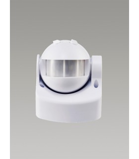 Stand Alone IP44 12m 180 Deg PIR Motion Sensor with Adjustable Time And Lux Level White - 2