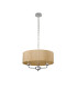 Banyan 3 Light Multi Arm Pendant With 45cm x 15cm Organza Shade Polished Chrome/Soft Bronze-4