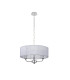 Banyan 3 Light Multi Arm Pendant With 45cm x 15cm Organza Shade Polished Chrome/Grey-4