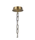 Banyan 3 Light Multi Arm Pendant With 45cm x 15cm Organza Shade Antique Brass/Cream-5