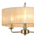 Banyan 3 Light Multi Arm Pendant With 45cm x 15cm Organza Shade Antique Brass/Soft Bronze-7