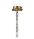 Banyan 3 Light Multi Arm Pendant With 45cm x 15cm Organza Shade Antique Brass/Grey-5