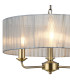 Banyan 3 Light Multi Arm Pendant With 45cm x 15cm Organza Shade Antique Brass/Grey-7