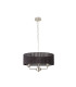 Banyan 3 Light Multi Arm Pendant With 45cm x 15cm Organza Shade Satin Nickel/Black-4