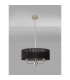 Banyan 3 Light Multi Arm Pendant With 45cm x 15cm Organza Shade Satin Nickel/Black-11