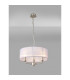 Banyan 3 Light Multi Arm Pendant With 45cm x 15cm Organza Shade Satin Nickel/Grey-2