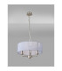 Banyan 3 Light Multi Arm Pendant With 45cm x 15cm Organza Shade Satin Nickel/Grey-11