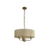 Banyan 3 Light Multi Arm Pendant With 45cm x 15cm Organza Shade Champagne Gold/Cream-4