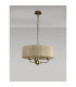 Banyan 3 Light Multi Arm Pendant With 45cm x 15cm Organza Shade Champagne Gold/Cream-11