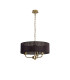 Banyan 3 Light Multi Arm Pendant With 45cm x 15cm Organza Shade Champagne Gold/Black-4