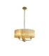 Banyan 3 Light Multi Arm Pendant With 45cm x 15cm Organza Shade Champagne Gold/Soft Bronze-1