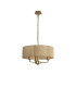 Banyan 3 Light Multi Arm Pendant With 45cm x 15cm Organza Shade Champagne Gold/Soft Bronze-4