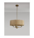 Banyan 3 Light Multi Arm Pendant With 45cm x 15cm Organza Shade Champagne Gold/Soft Bronze-11