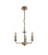 Banyan 3 Light Multi Arm Pendant With 45cm x 15cm Organza Shade Champagne Gold/Grey-6