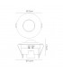 Flush Mounted IP20 6m PIR Detector 360 Deg with Adjustable Time And Lux Level White - 3