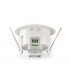 Flush Mounted IP20 6m PIR Detector 360 Deg with Adjustable Time And Lux Level White - 10