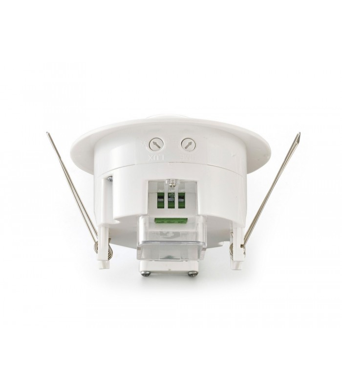 Flush Mounted IP20 6m PIR Detector 360 Deg with Adjustable Time And Lux Level White - 10