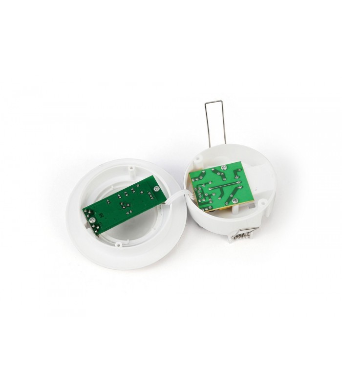 Flush Mounted IP20 6m PIR Detector 360 Deg with Adjustable Time And Lux Level White - 11