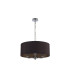 Banyan 3 Light Multi Arm Pendant E14 Polished Chrome With 50cm x 20cm Dual Faux Silk Shade Black/Green Olive-4