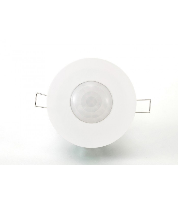 Flush Mounted IP20 6m PIR Detector 360 Deg with Adjustable Time And Lux Level White - 17