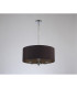 Banyan 3 Light Multi Arm Pendant E14 Polished Chrome With 50cm x 20cm Dual Faux Silk Shade Black/Green Olive-11