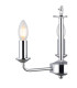 Banyan 3 Light Multi Arm Pendant E14 Polished Chrome With 50cm x 20cm Dual Faux Silk Shade Nude Beige/Moonlight-6
