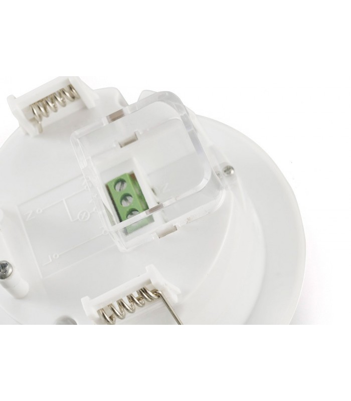 Flush Mounted IP20 6m PIR Detector 360 Deg with Adjustable Time And Lux Level White - 21